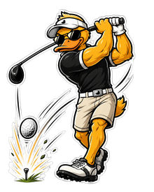 GigaDuck — Golf pose